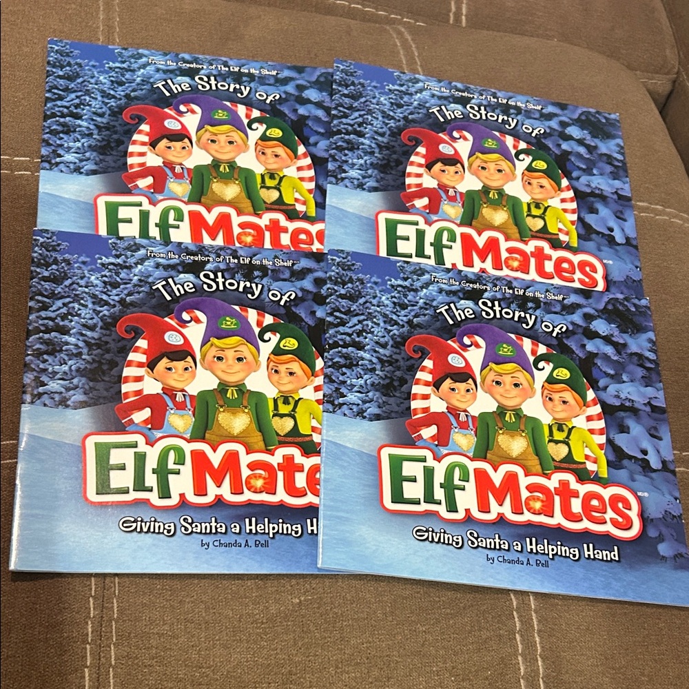 Set of 4 Elf Mates Storybooks - Colorful Children's Book